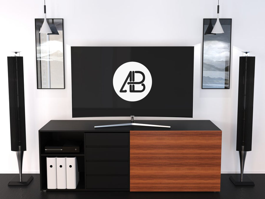 Samsung Curved 4K Ultra HD TV Mockup