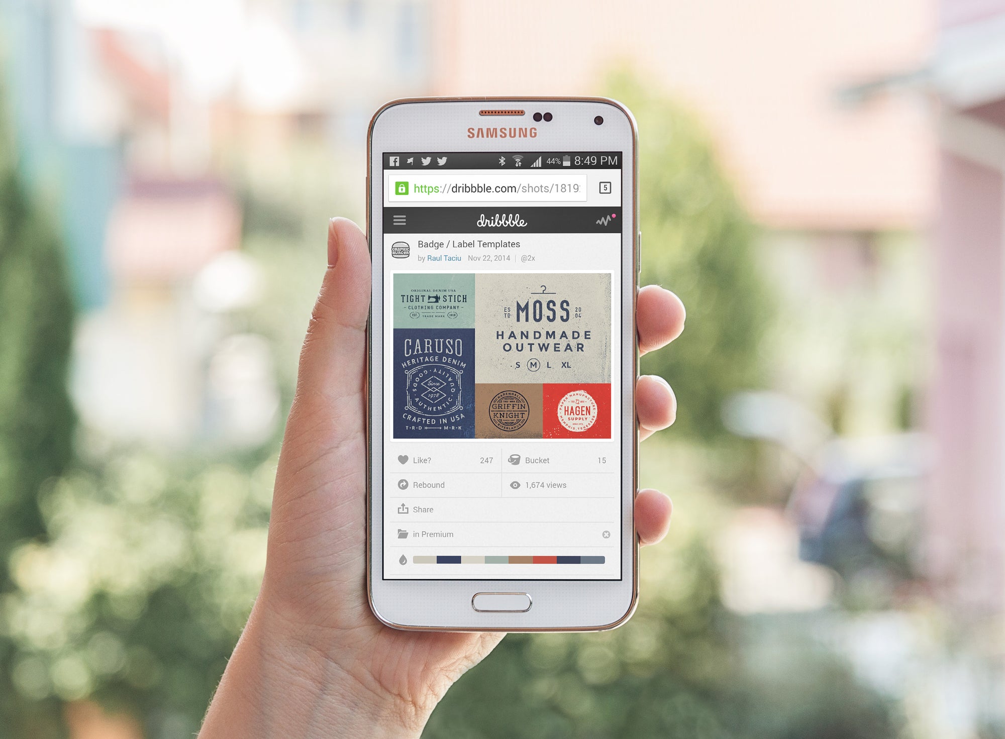 Samsung Galaxy S5 PSD MockUp
