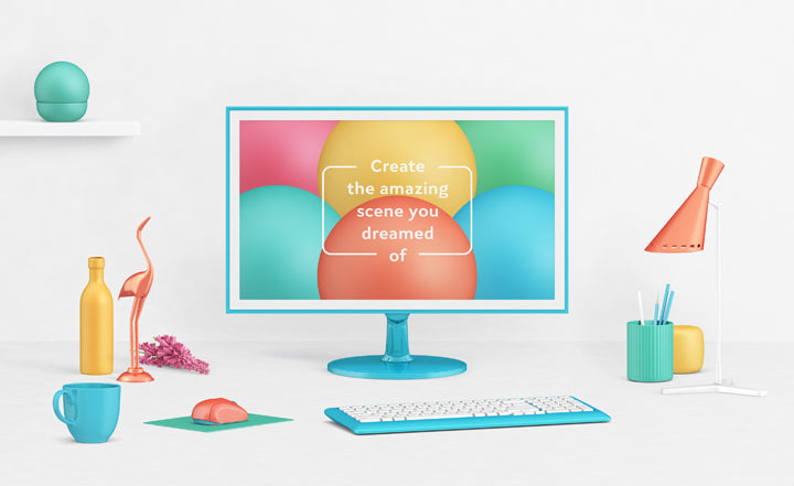 Computer Display Scene Creator (Mockup)