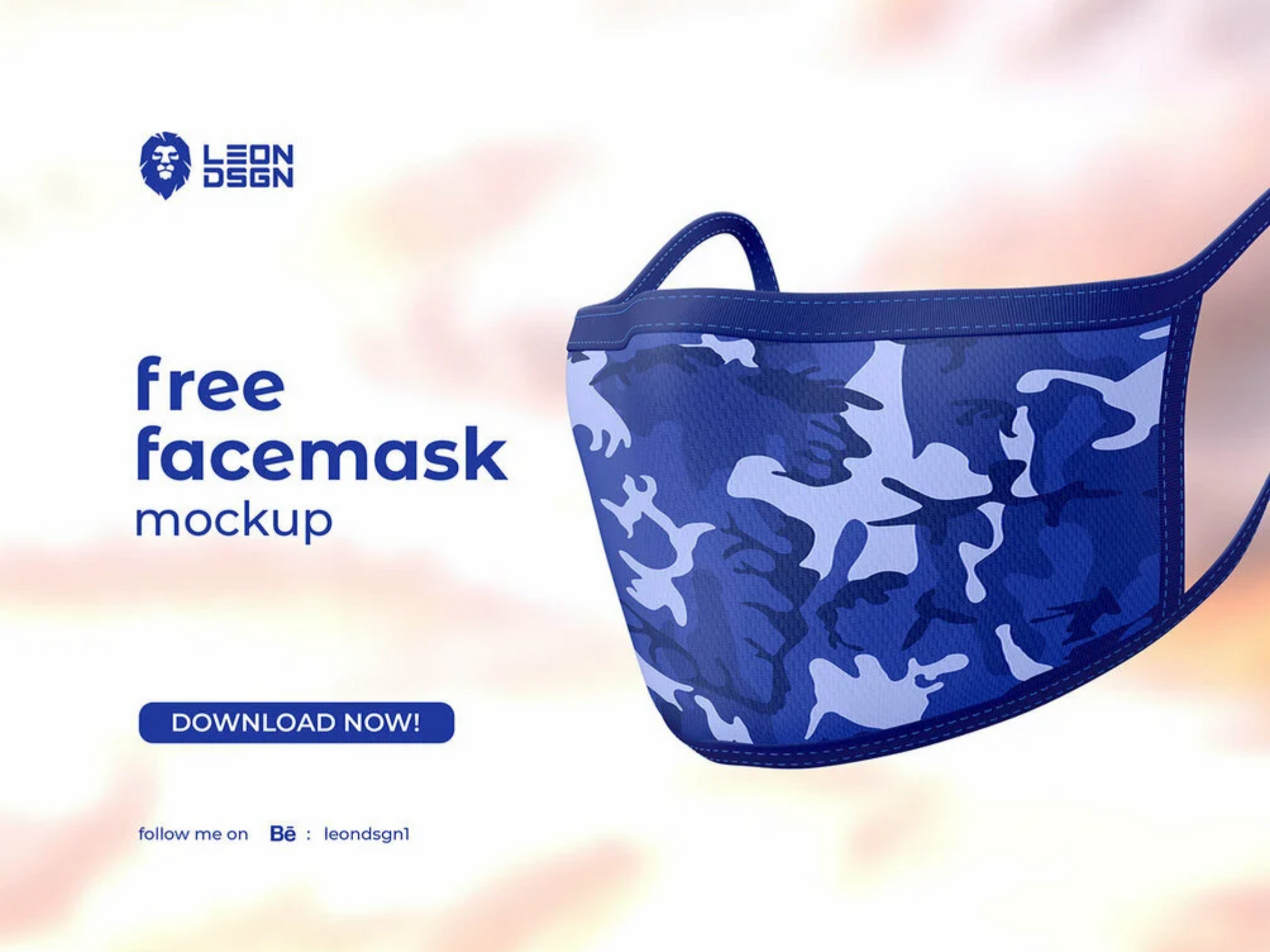 Face Mask Covid/Corona Mockup PSD
