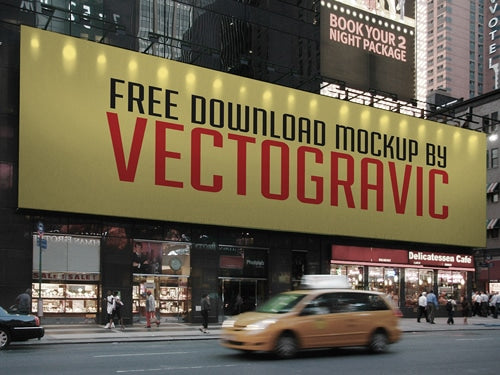 Citylights Sign Mockup