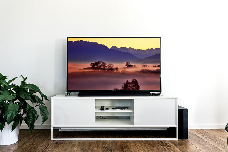 Smart TV Empty Display Screen Mockup