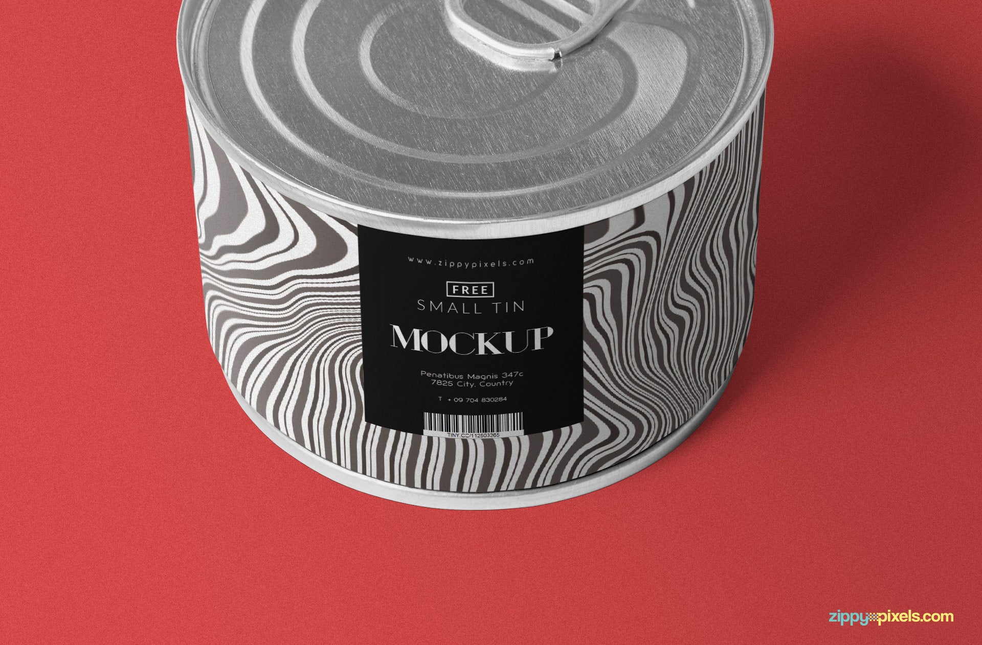 Round Tin Mockup