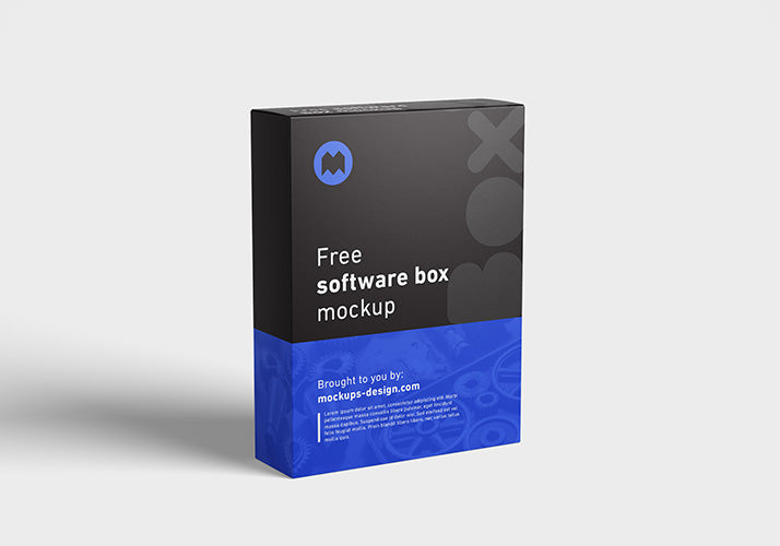 Software Packging Box Mockup Multiple Angles and Views