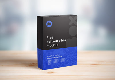 Software Packging Box Mockup Multiple Angles and Views