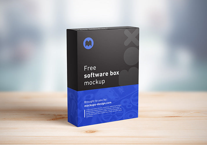 Software Packging Box Mockup Multiple Angles and Views