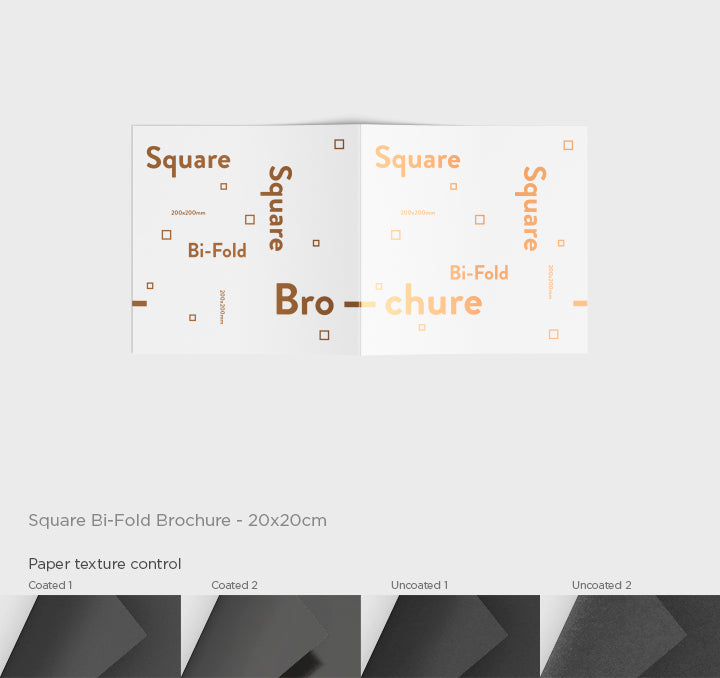 Square Bi-Fold Brochure (Mockup)