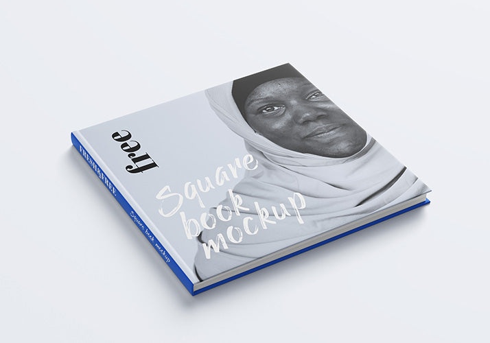 Ultra-Clean Modern Square Book Mockup
