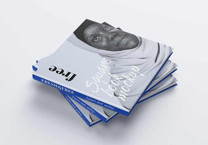 Ultra-Clean Modern Square Book Mockup