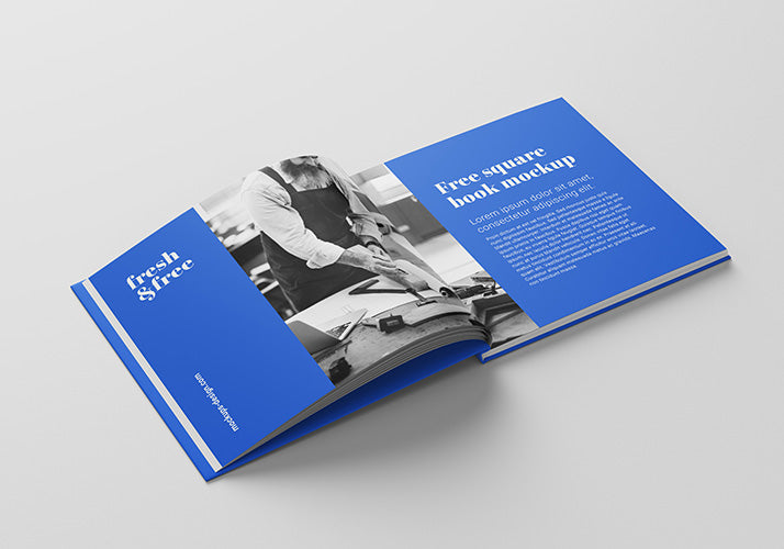 Ultra-Clean Modern Square Book Mockup