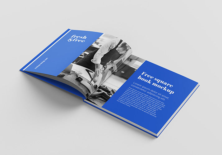 Ultra-Clean Modern Square Book Mockup