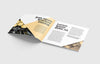 Great Collection of Clean Square Brochure Mockups 5 Angles and VIews Included