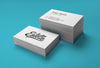 Stack of White Business Card Mockups