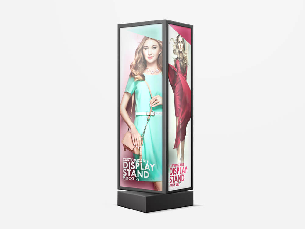 Stand Display Sign Mockup