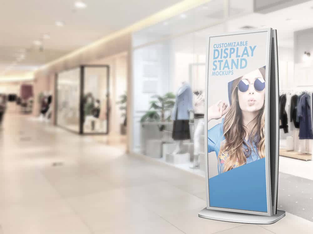 Stand Display Sign Mockup