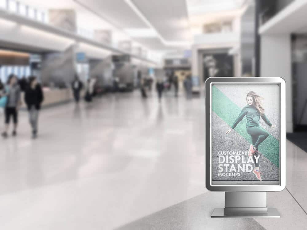 Stand Display Sign Mockup