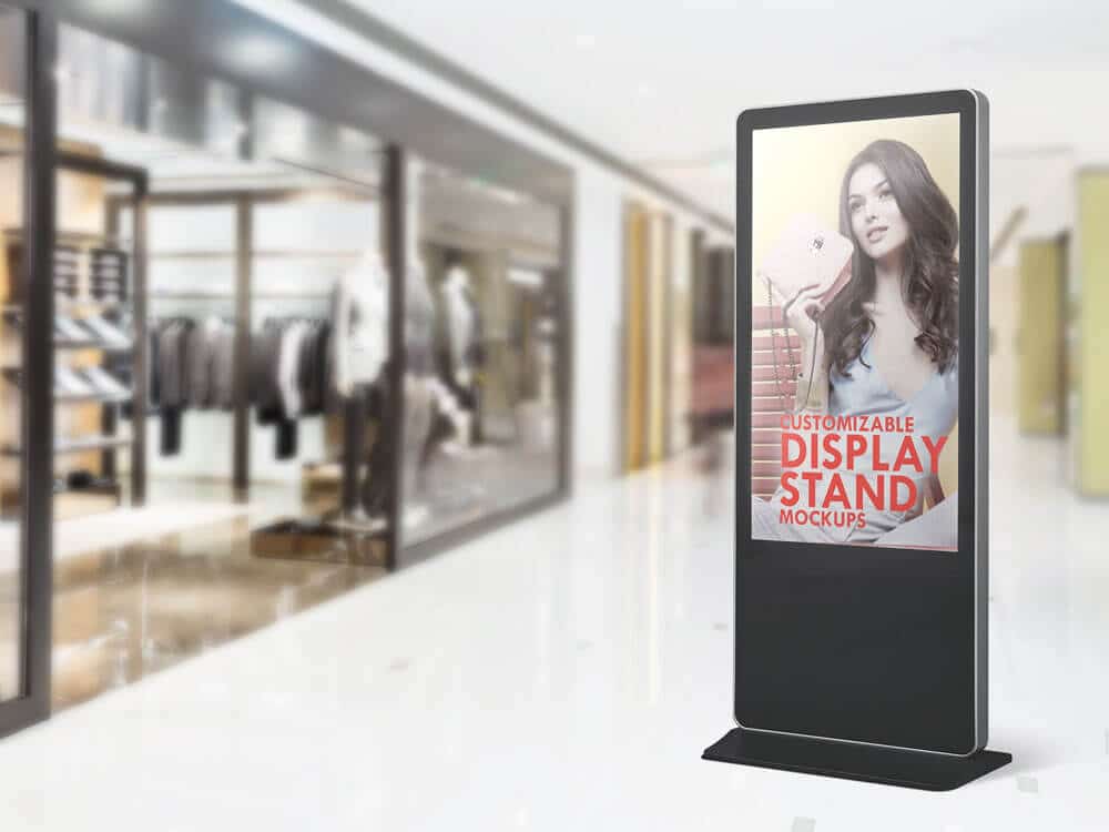 Stand Display Sign Mockup