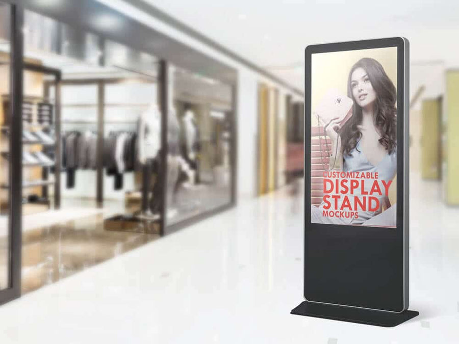 Stand Display Sign Mockup