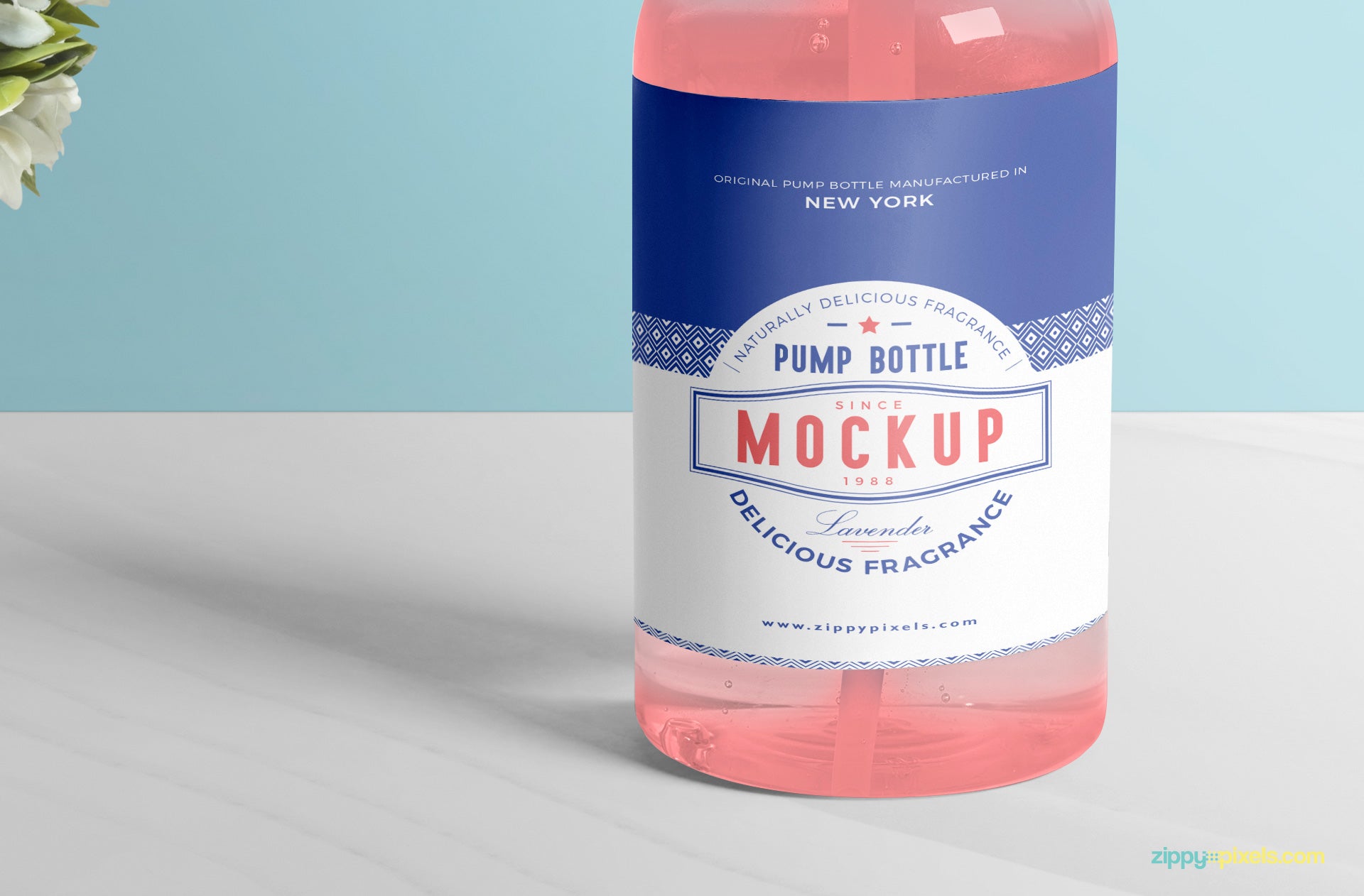 Dispenser Pump Bottle Mockup