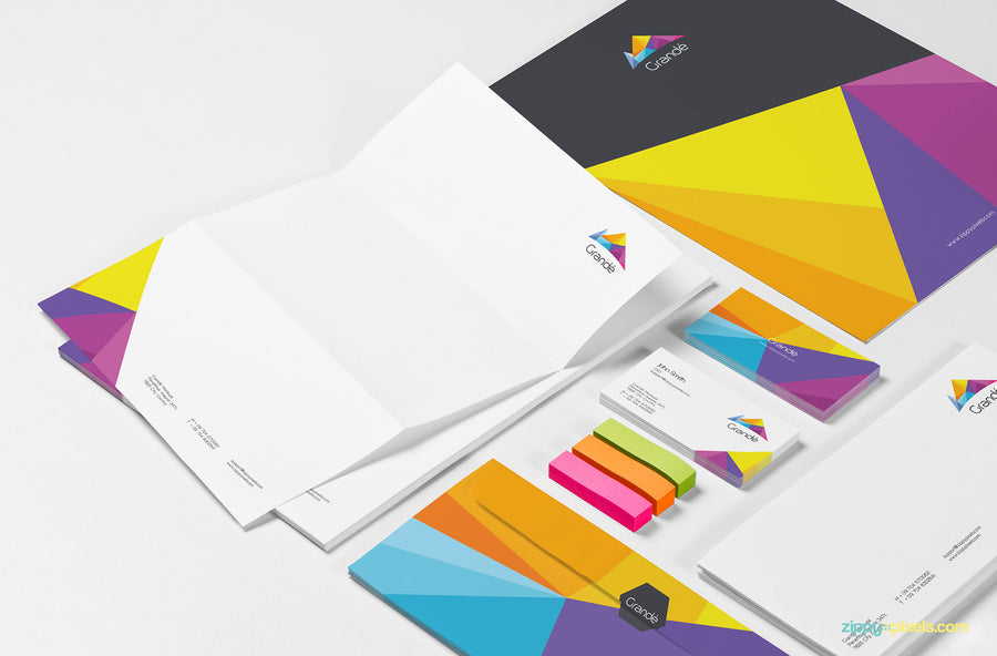 Stationery PSD Mockup Scene