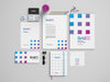 Clean Stationery Mockup Set from Multiple Angles or Views