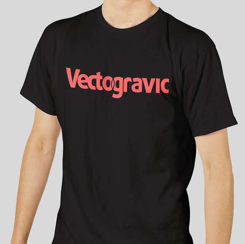 Women Wearing a Black T-Shirt Mockup