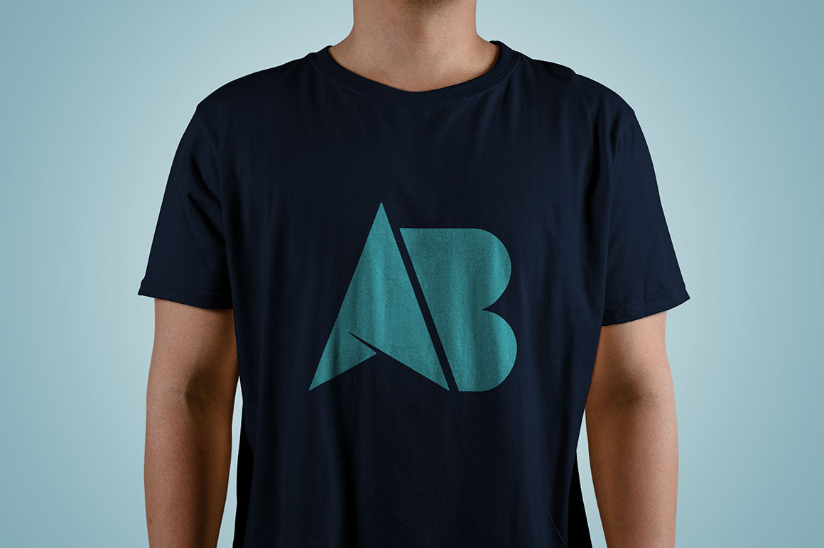 Cool T-shirt Mockup PSD on a Man