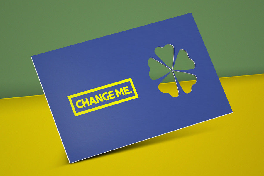 4 x Horizontal and Vertical Set of Cutout Business Card PSD Mockup