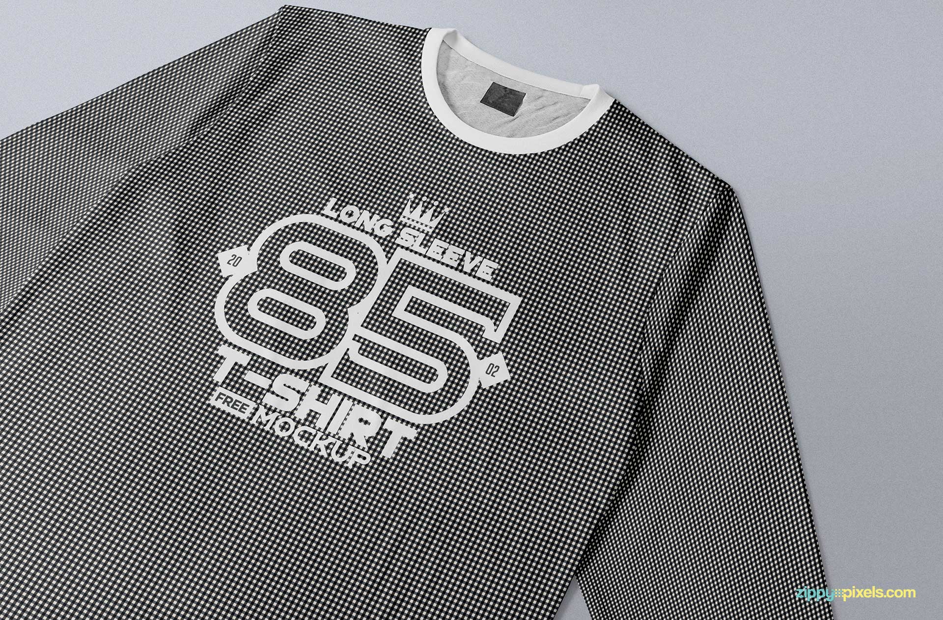 Long Sleeve T-shirt Mockup