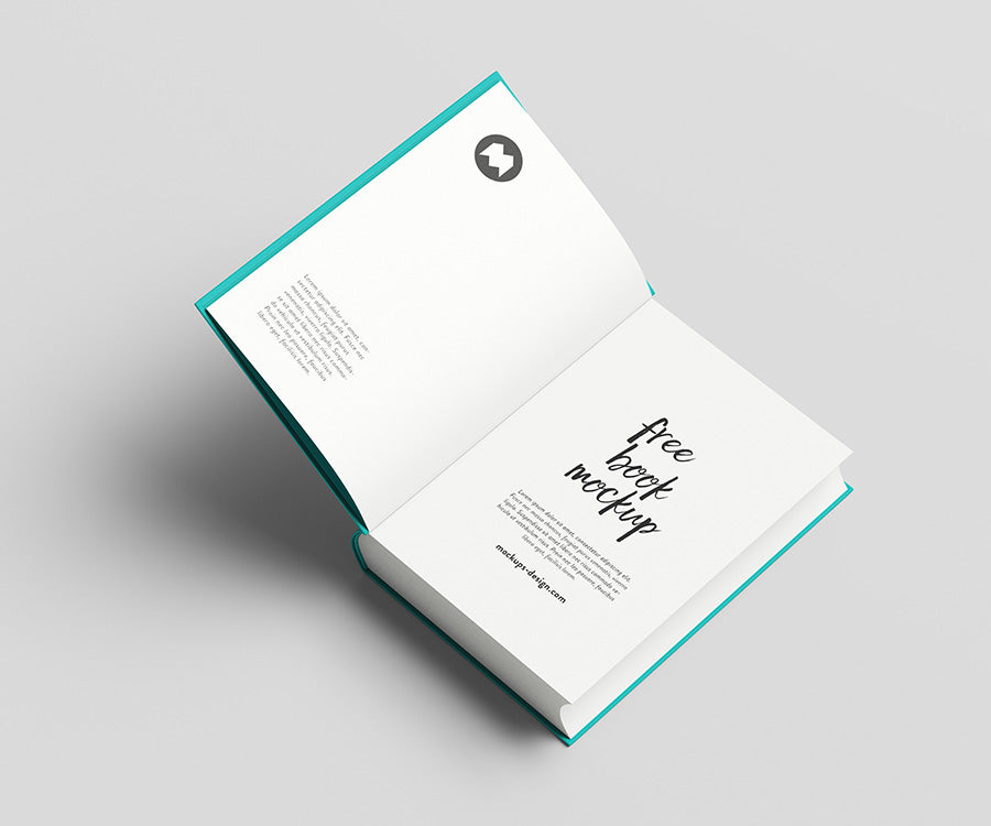 Thick and Clean Book PSD Mockup