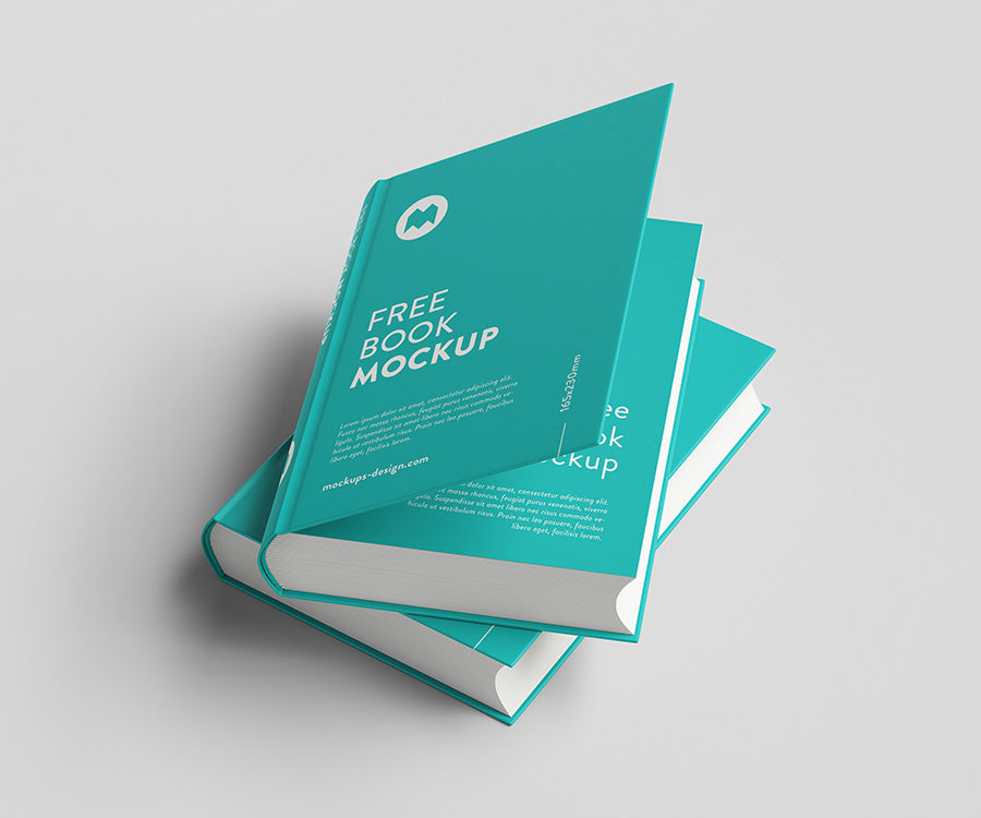 Thick and Clean Book PSD Mockup