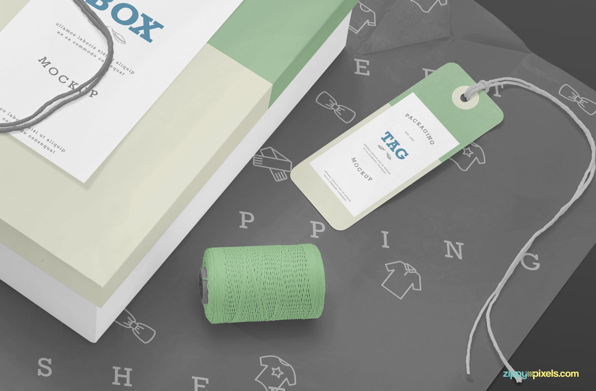 Rectangle Box Mockup PSD