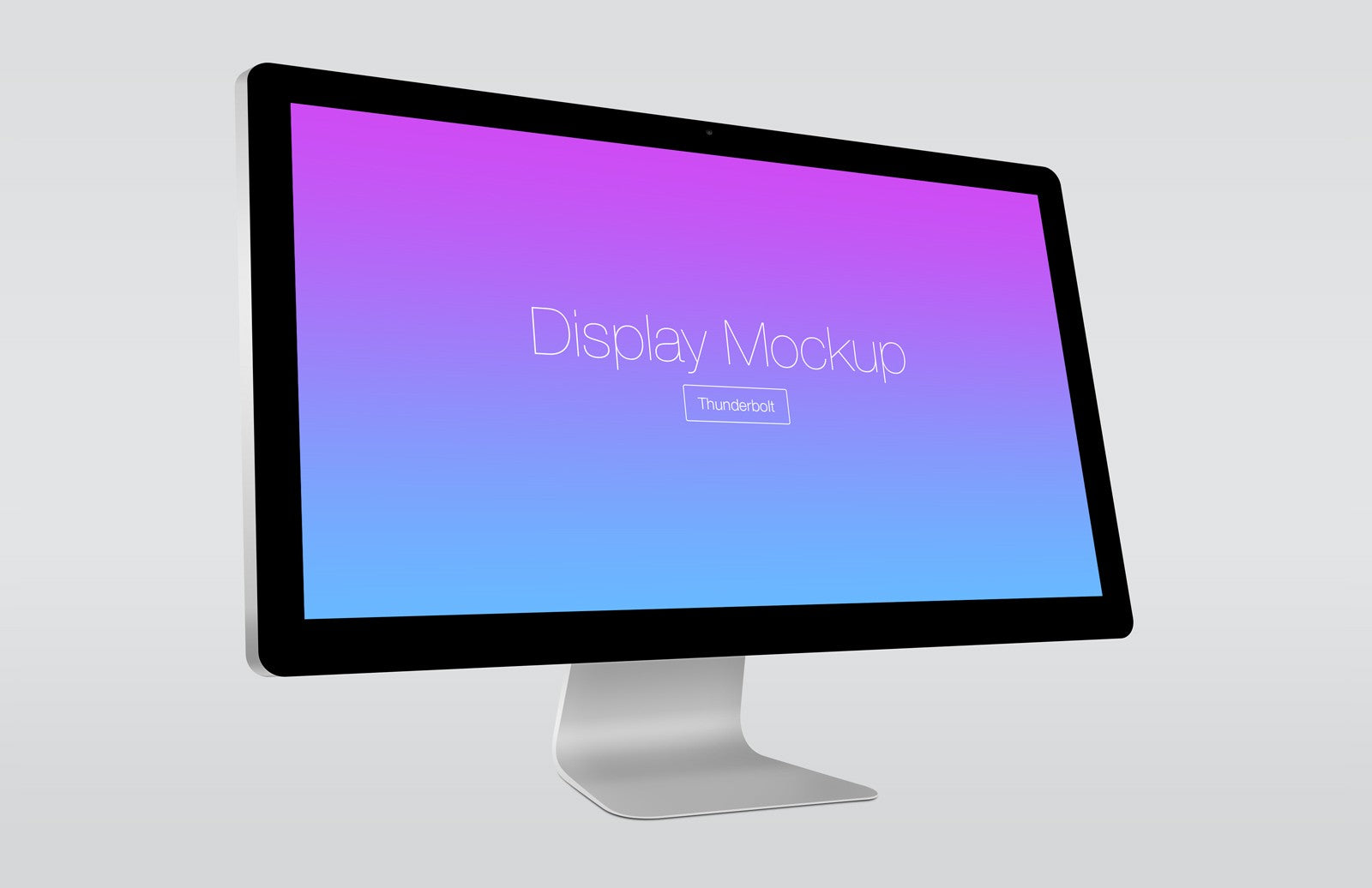 Thunderbolt Computer PC Display Presentation Mockup