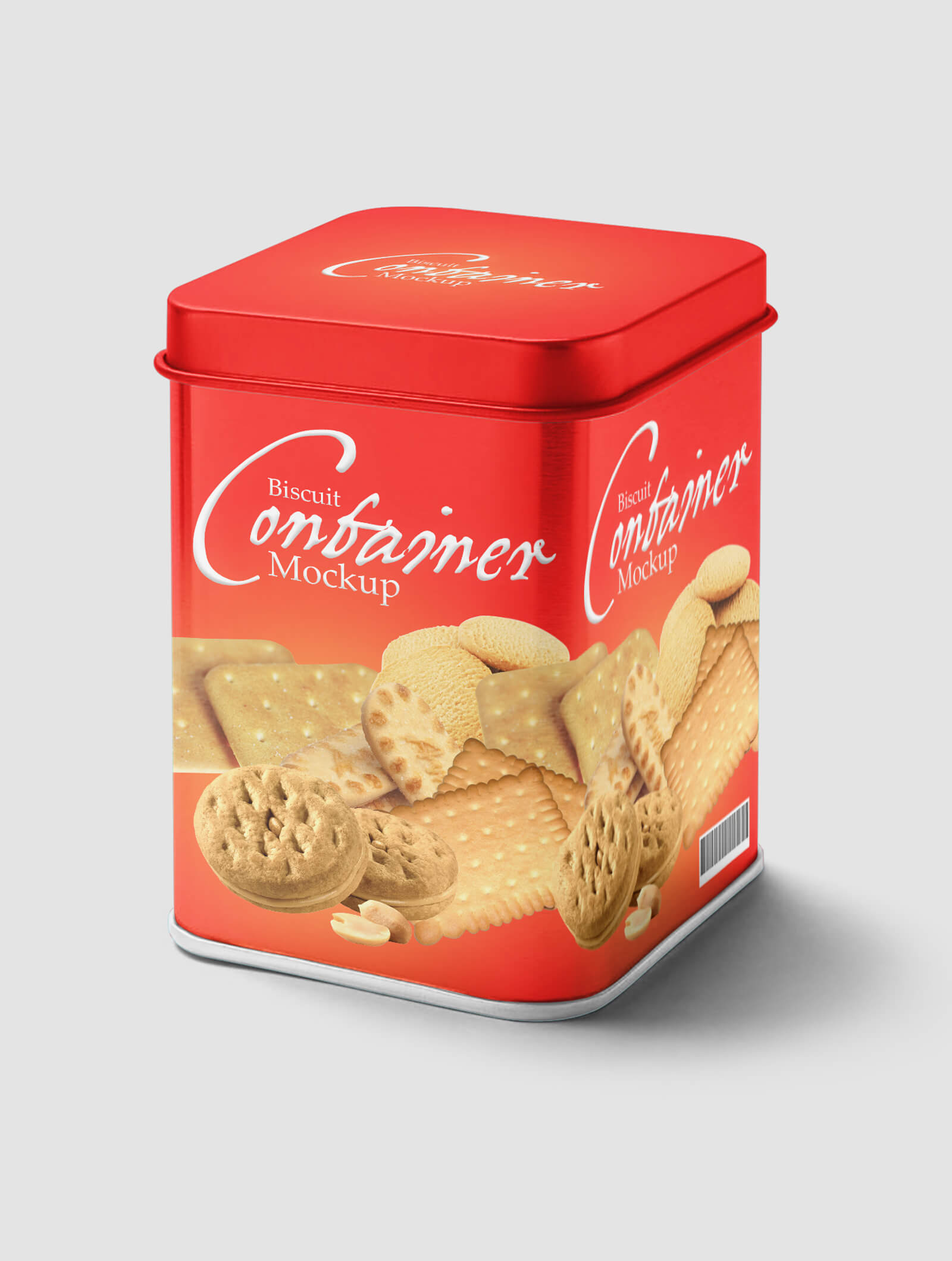 Red Tin Container Mockups