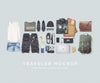 Traveler Mockup Set with Bags and Apparel