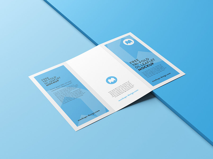 Professional Tri-Fold Leaflet Mockup