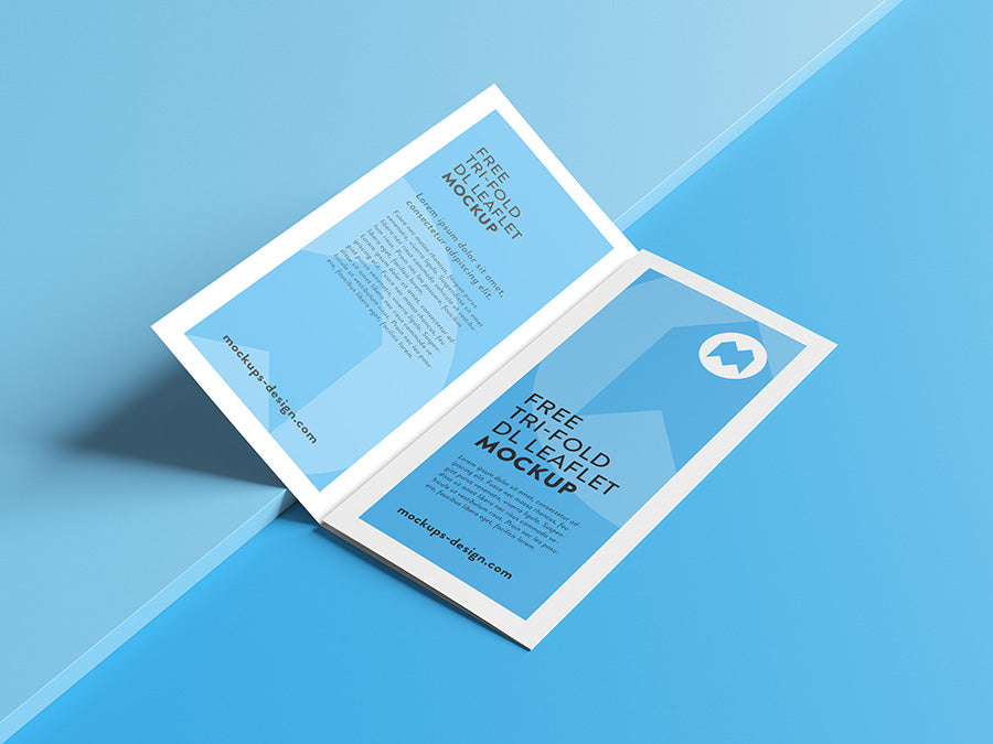 Professional Tri-Fold Leaflet Mockup