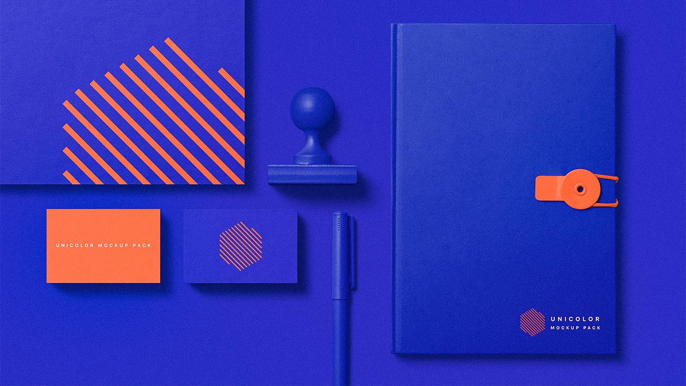 Unicolor Stationery Mockup Pack