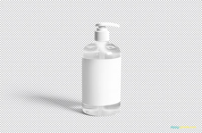 Dispenser Pump Bottle Mockup