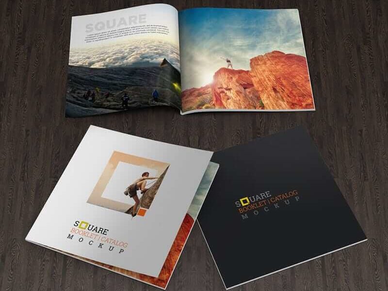 Set of Square Book Mockups