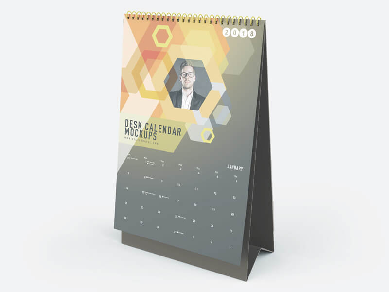 Cool Vertical Desk Calendar Mockups