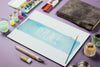 Watercolor Paint Paper or Canvas Mockup
