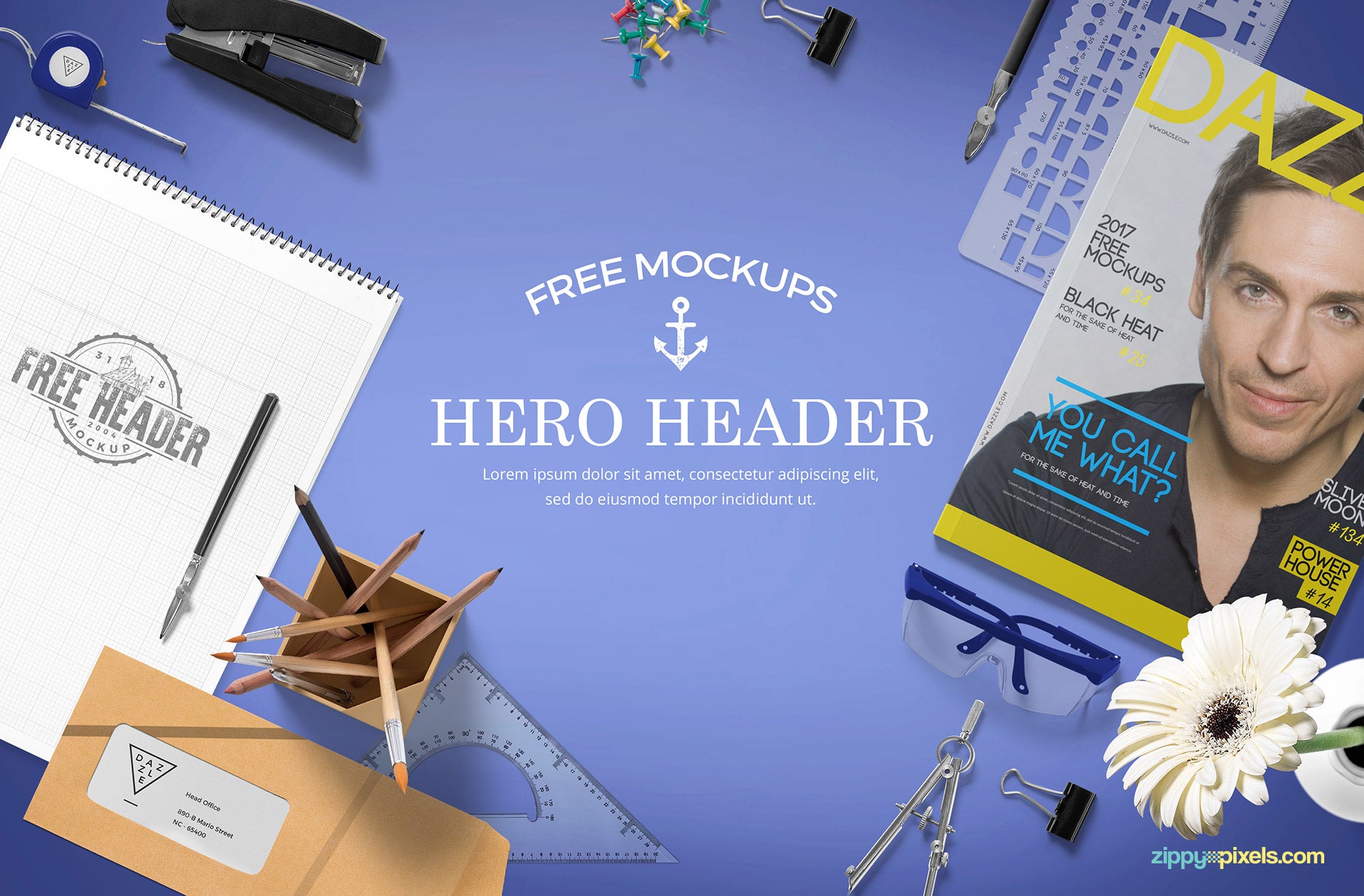 Professional Website Hero Images Mockup Scene