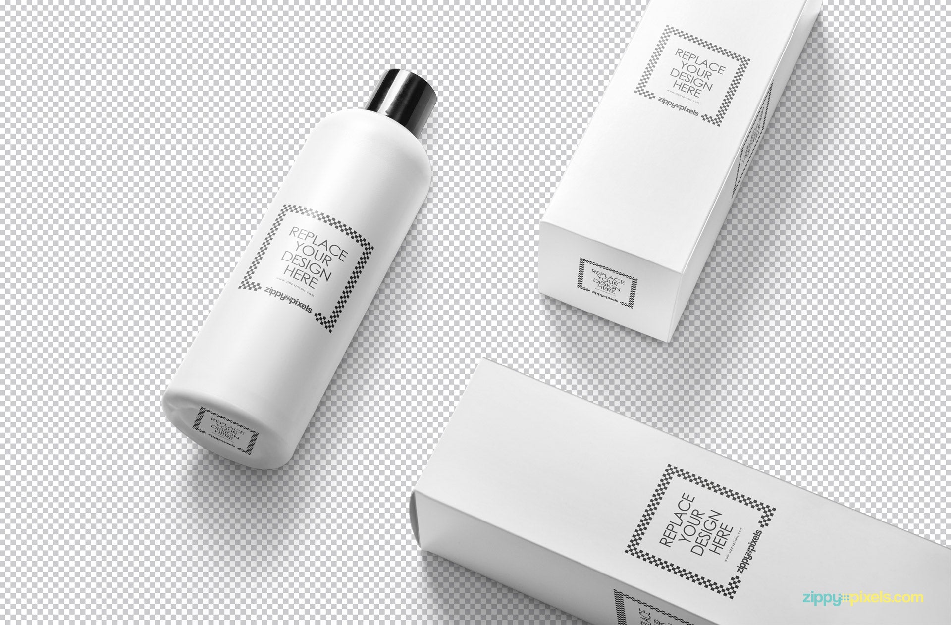 Customizable Cosmetic Bottle Mockup