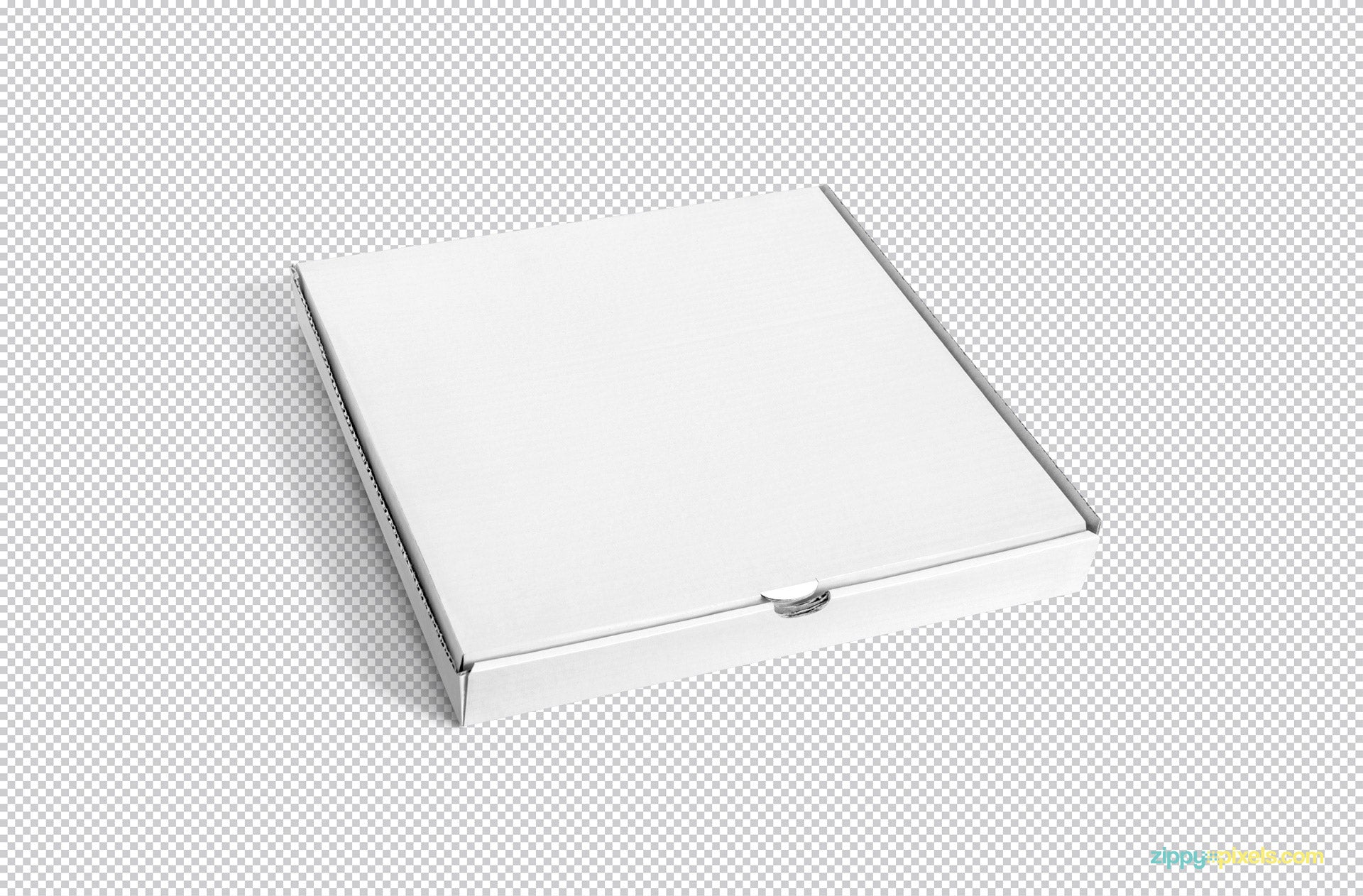 Free Top View Pizza Box Mockup (PSD)