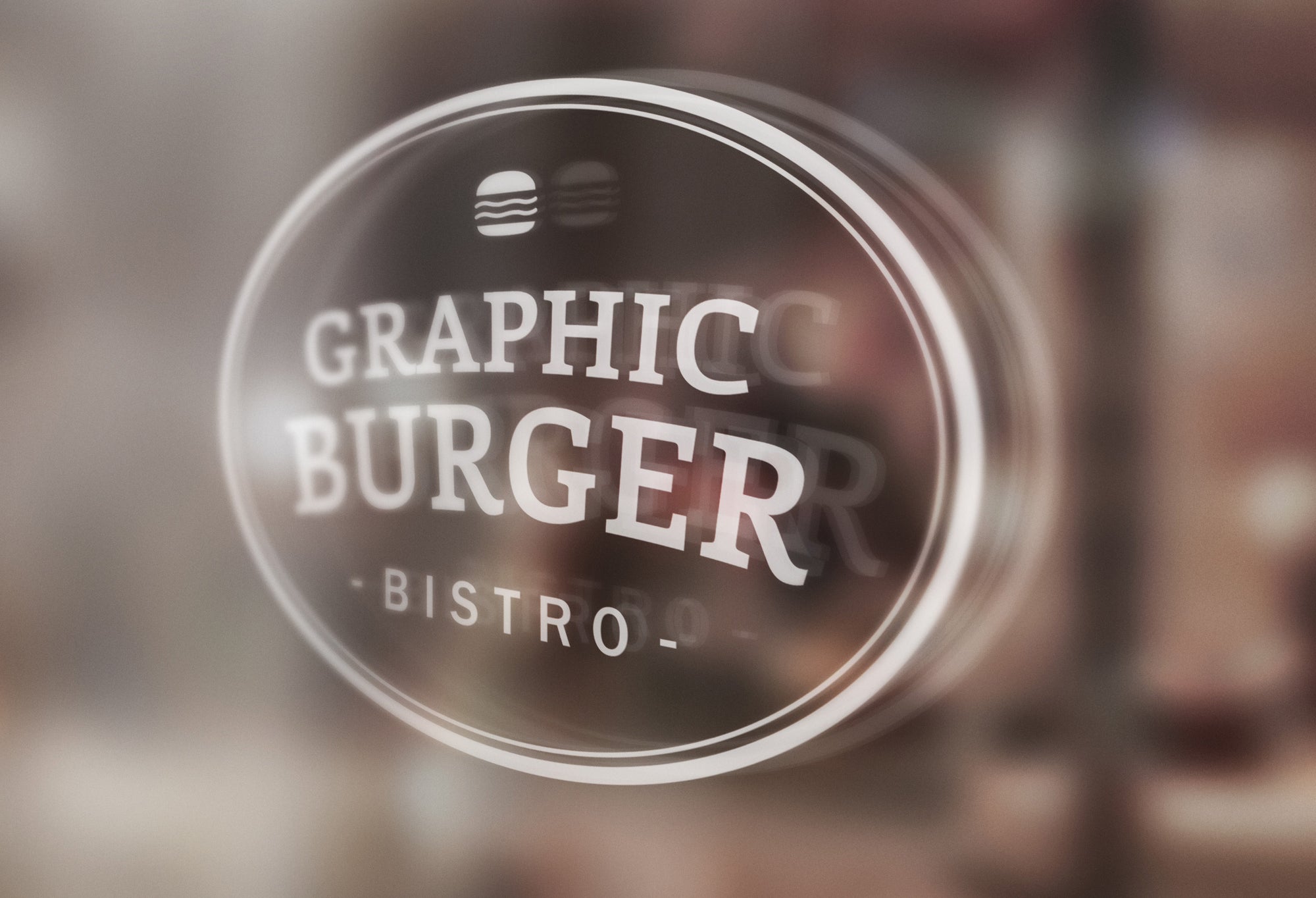 Window Signage Business Logo MockUp