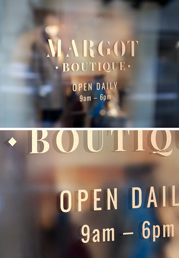 Store Window Logo Signage MockUp