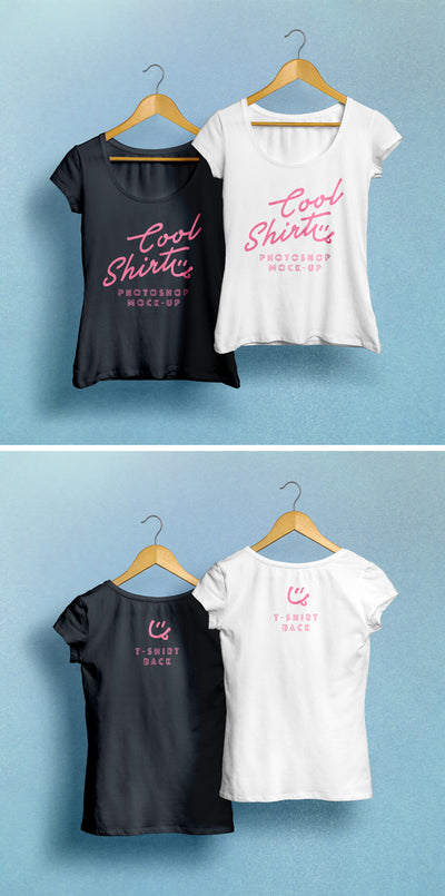 Women'S T-Shirt Mockup Psd Template - Mockup Hunt