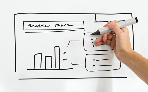 A Person Writing Business Plan On Whiteboard Psd