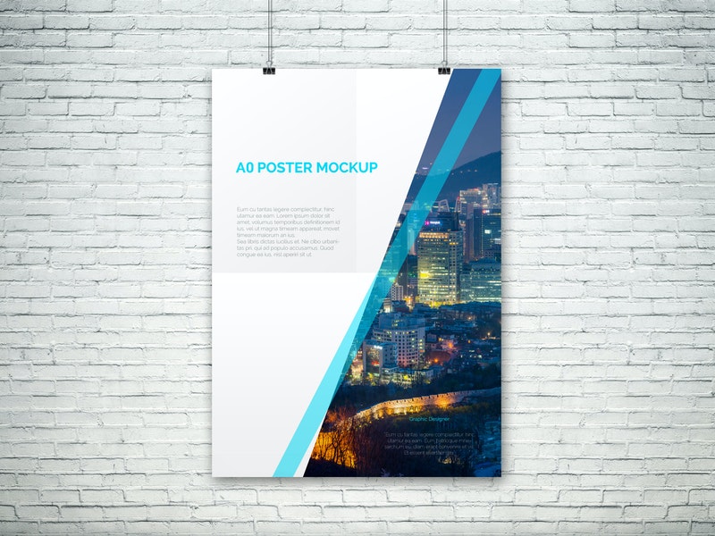 A0 Psd Poster Mockup